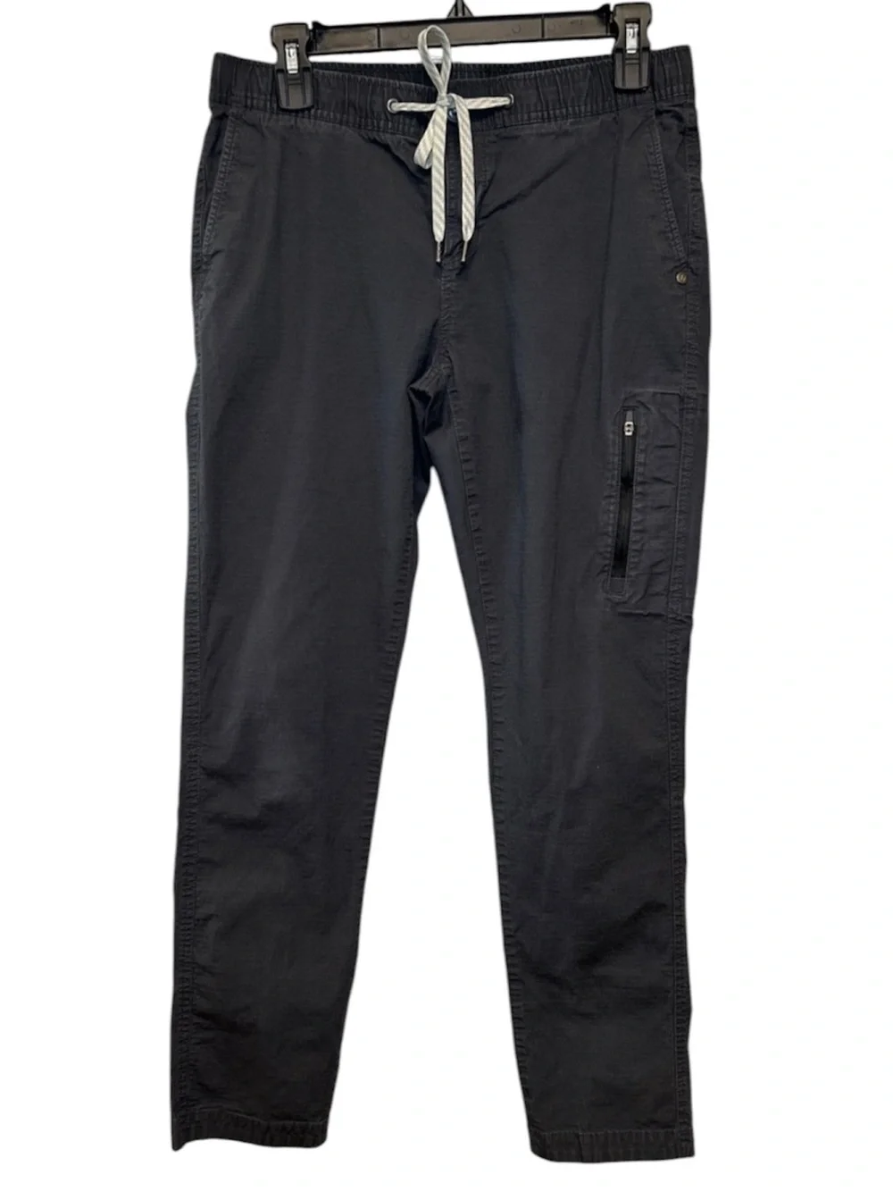 Vuori Women Ripstop Pants Dk Gray Canvas Drawstring Tapered VW401 Stretch Sz M U